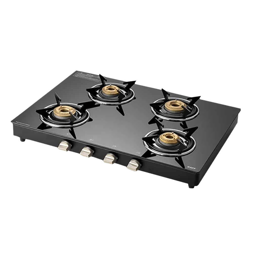 Buy KAFF CTE694B Toughened Glass Top 4 Burner Manual Gas Stove Matte buy-kaff-cte694b-toughened-glass-top-4-burner-manual-gas-stove-matte